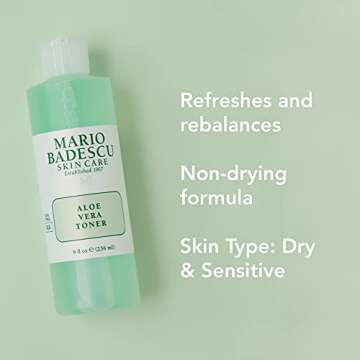 Mario Badescu Aloe Vera Toner for Dry and Sensitive Skin | Soothing Facial Toner that Hydrates and B...