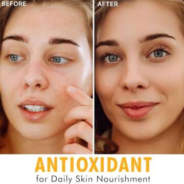 Vitamin C Face Serum - USA Made with Natural & Organic Ingredients, Skin Brightening Vitamin C Serum...