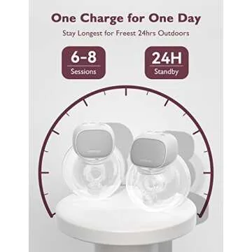 Momcozy S9 Pro Wearable Breast Pump – Enhanced Hands-Free Convenience with Long-Lasting Battery and LED Display, 24mm