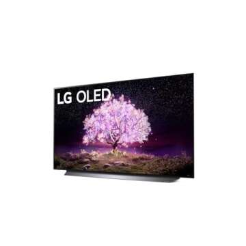 LG OLED C1 Series 48” Alexa Built-in 4k Smart TV (3840 x 2160), 120Hz Refresh Rate, AI-Powered 4K, Dolby Cinema, WiSA Ready, Gaming Mode (OLED48C1PUB, 2021)