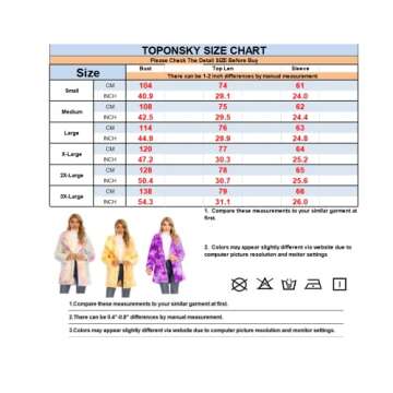 TOPONSKY Faux Fur Winter Coat for Stylish Women