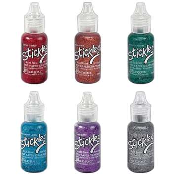 Tim Holtz Ranger Ink Glitter Glue Bundle: Colorful Crafting Essentials