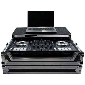 Harmony Audio HCDDJSXLT Flight Glide Laptop Stand Tray DJ Custom Case Compatible with Pioneer DDJ-SX...