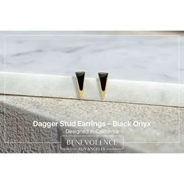 Benevolence LA Gold Stud Earrings - Elegant & Dainty Design