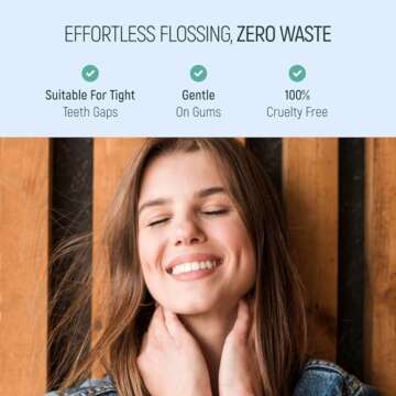 Natural Dental Floss Picks Eco-Friendly 200 Pack