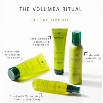 Rene Furterer VOLUMEA Volumizing Foam - For Fine, Limp Hair - Lightweight - Thickening & Long-Lasting Volume - 6.8 fl. oz.