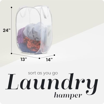 Handy Laundry Collapsible Mesh Hamper for Convenience