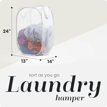 Handy Laundry Collapsible Mesh Hamper for Convenience