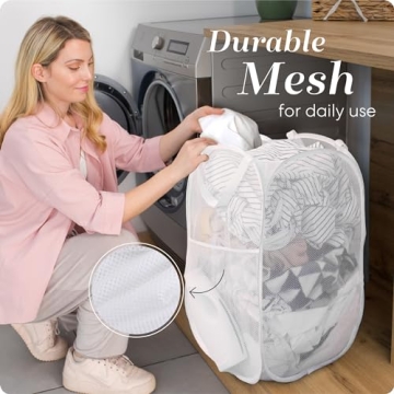 Handy Laundry Collapsible Mesh Hamper for Convenience