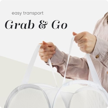 Handy Laundry Collapsible Mesh Hamper for Convenience