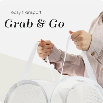 Handy Laundry Collapsible Mesh Hamper for Convenience