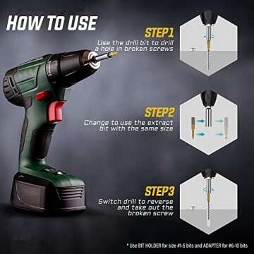 Gifts for Men, 22Pcs Titanium Damaged Screw Extractor Set - Remover for Stripped Head Screws Nuts & Bolts Drill Bit Tools for Easy Removal of Rusty & Broken High Speed Steel Superb Gift