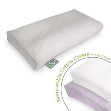 Sleep Yoga Leg Back Side Sleepers, Ergonomically Designed Down Alternative Pillow for Knee Support, Hypoallergenic & Washable, 26" x 13" x 3"/One Size, White