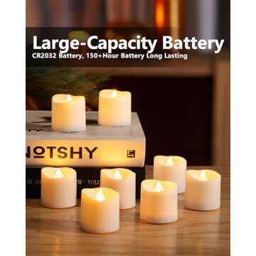 Homemory Remote Control Flameless LED Votive Candles