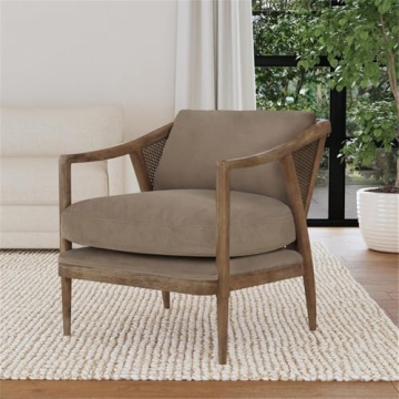 Kosas Home Cody Accent Chair in Taupe Brown for Stylish Comfort