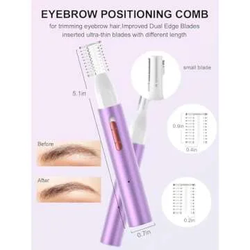 Ginity 2024 USB Nose Hair Trimmer - Painless Grooming Tool