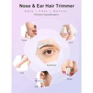 Ginity 2024 USB Nose Hair Trimmer - Painless Grooming Tool