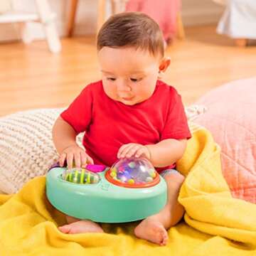 B. toys- B. baby – Baby Activity Station – High Chair Suction Cup Toy with Music & Lights – Se...