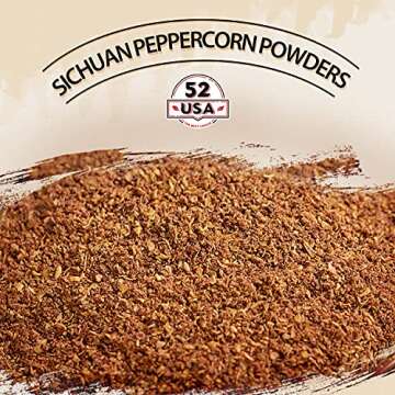 52USA Sichuan Peppercorn Powders(4 OZ), Szechuan Peppercorn Powders, Key Ingredients for Mapo Tofu and Sichuan Dishes