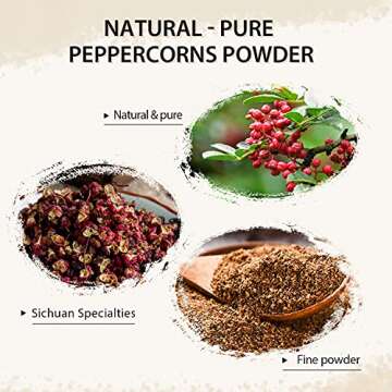 52USA Sichuan Peppercorn Powders(4 OZ), Szechuan Peppercorn Powders, Key Ingredients for Mapo Tofu and Sichuan Dishes