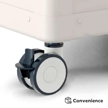 MIRADOR 281 Gallon Large Outdoor Metal Deck Box with Wheels, Storage Box with Lid for Patio Furniture, Garden Tools, Outdoor Cushion, Latte