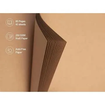 Potricher DIY 10x10 Scrapbook Photo Album for Memories