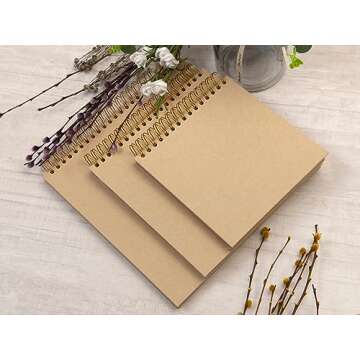 Potricher DIY 10x10 Scrapbook Photo Album for Memories