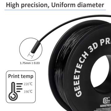 Geeetech 95A TPU Filament 1.75mm for High-Quality 3D Printing