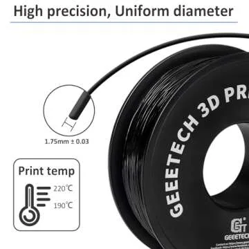 Geeetech 95A TPU Filament 1.75mm for High-Quality 3D Printing