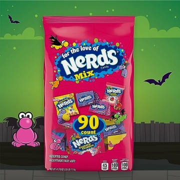 Nerds Halloween Candy Mix 90ct Bag for Trick or Treating