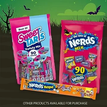 Nerds Halloween Candy Mix 90ct Bag for Trick or Treating
