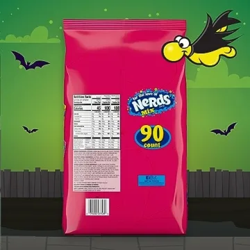 Nerds Halloween Candy Mix 90ct Bag for Trick or Treating
