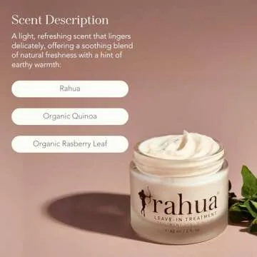 Rahua Leave In Hair Treatment, 2 Fl Oz, Anti Frizz Heat Protectant, Natural Hair Moisturizer for Hair Care, Softens Hair, Fine Hair Types, Nourishing Natural, Plant-Based Derived Ingredients