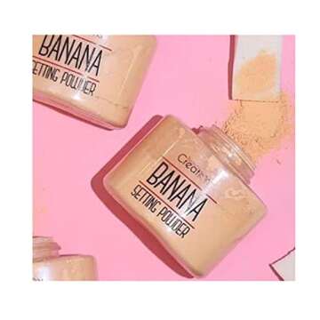 DEALPLUSDEAL Beauty Creations Banana Setting Loose Powder Minimizes Pores and Fine Lines Matte Finish Long Lasting Natural Face Makeup