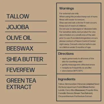 Sky and Sol Everything Cream | 100% Grass Fed Beef Tallow Moisturizer for Face and Body | Day & Nigh...