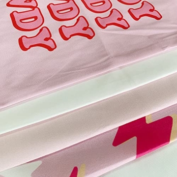 Heilkee Preppy Throw Pillow Covers Set of 4 Hot Pink Decor