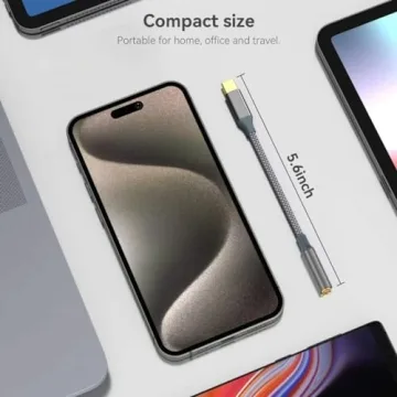 USB C to Aux Audio Dongle | Type C to 3.5mm Adapter