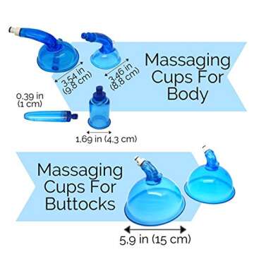 Analog Vacuum Cupping Machine 6 Cups Butt Lift Body Contour