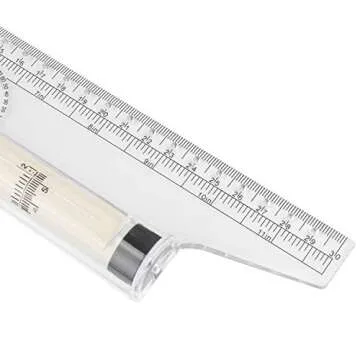 MyLifeUNIT Multi-Purpose Drawing Parallel Rolling Ruler, 12 Inch Drawing Design Ruler for Measuring, Drafting