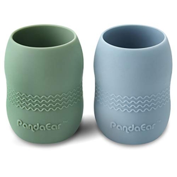 PandaEar Silicone Training Cups for Toddlers - Safe & Durable