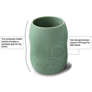 PandaEar Silicone Training Cups for Toddlers - Safe & Durable