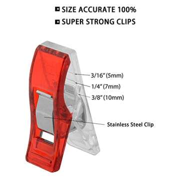 150 PCS Multipurpose Sewing Clips, Clips for Sewing, Quilting Clips for Fabric Sewing Binding Crafti...