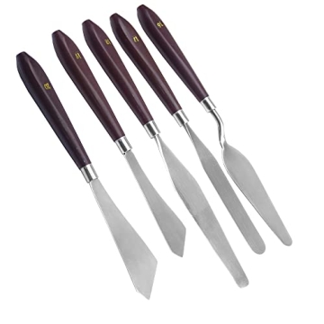 5pcs Painting Knife by Aokbean Art Acrylic Oil Painting Tools Mixing Spatula Palette Knife with Thin...
