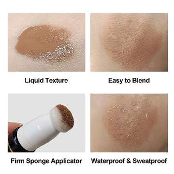 FV Liquid Contour Stick, Lightweight & Blendable Cream Contour Wand with Natural Finish, Long Lasting Liquid Bronzer Stick for Face Shaping, Vegan & Cruelty-free, 05 Brown
