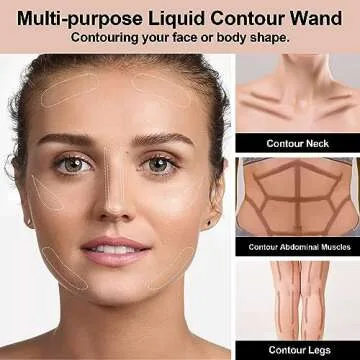 FV Liquid Contour Stick, Lightweight & Blendable Cream Contour Wand with Natural Finish, Long Lasting Liquid Bronzer Stick for Face Shaping, Vegan & Cruelty-free, 05 Brown