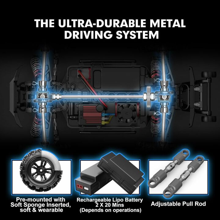 HYPER GO H16BM Brushless RC Car - 42mph Speed