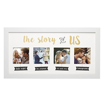 Kate & Milo The Story of Us Wedding Collage Picture Frame, Romantic Wedding Gift, Engagement & Brida...