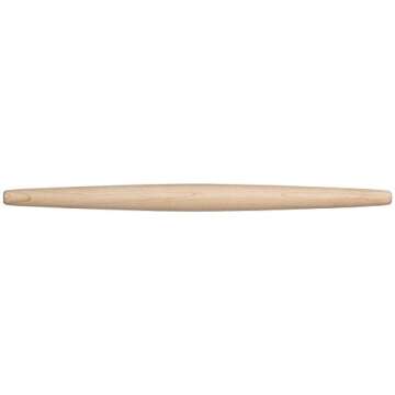 Fletchers' Mill French Rolling Pin, Maple - 20 inch, Perfect Tool for Rolling Thin Pie and Pastry Crust, Professional French Rolling Pin, Best Pastry Rolling Pin MADE IN U.S.A.