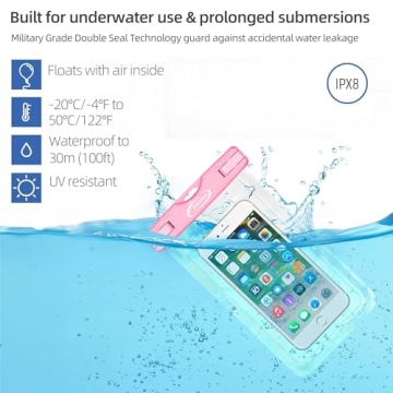 AiRunTech Waterproof Phone Pouch for Beach Activities