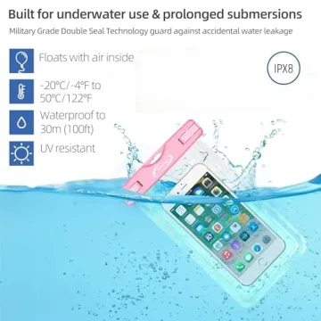 AiRunTech Waterproof Phone Pouch for Beach Activities